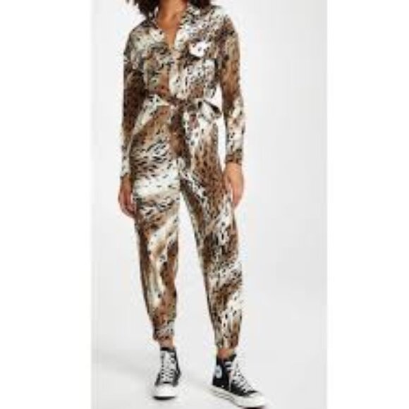 L’Atiste Abstract Cheetah Animal Print Jumpsuit, Size XL - Picture 11 of 11